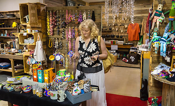 Ally browsing in Woza Moya