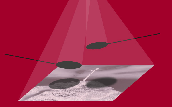 Dodging to lighten the print by stopping light during the initial exposure