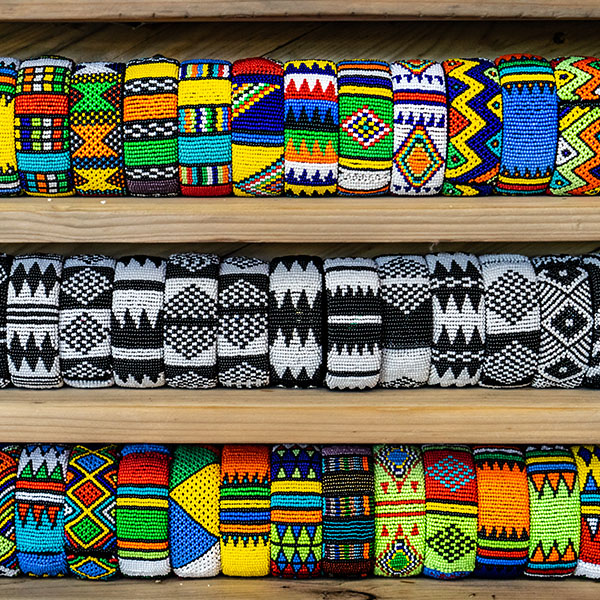 Beaded items in Woza Moya