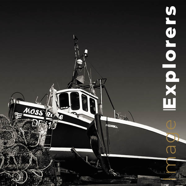 Black and white dark sky in Kent sharpened