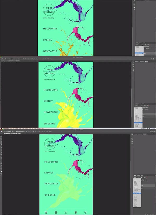 New blend modes preview in Photoshop CC 2019