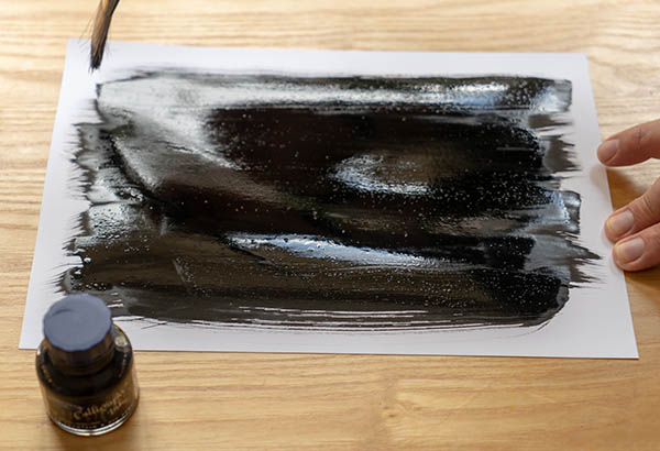 cyanotype photo process - close up