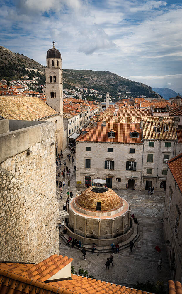 Inside the City Walls, the floors are marble