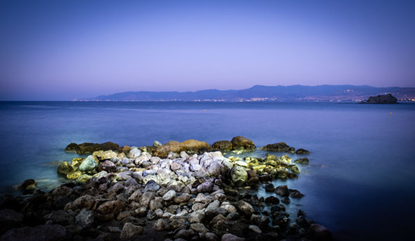 original scene before adding a photograph of the moon