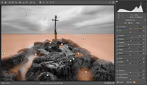 Raw dodge and burn edit like Michael does in the darkroom