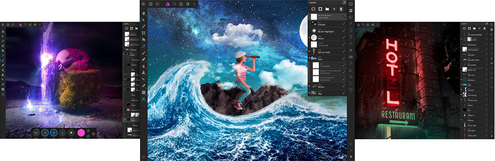 ipad affinity photo screens