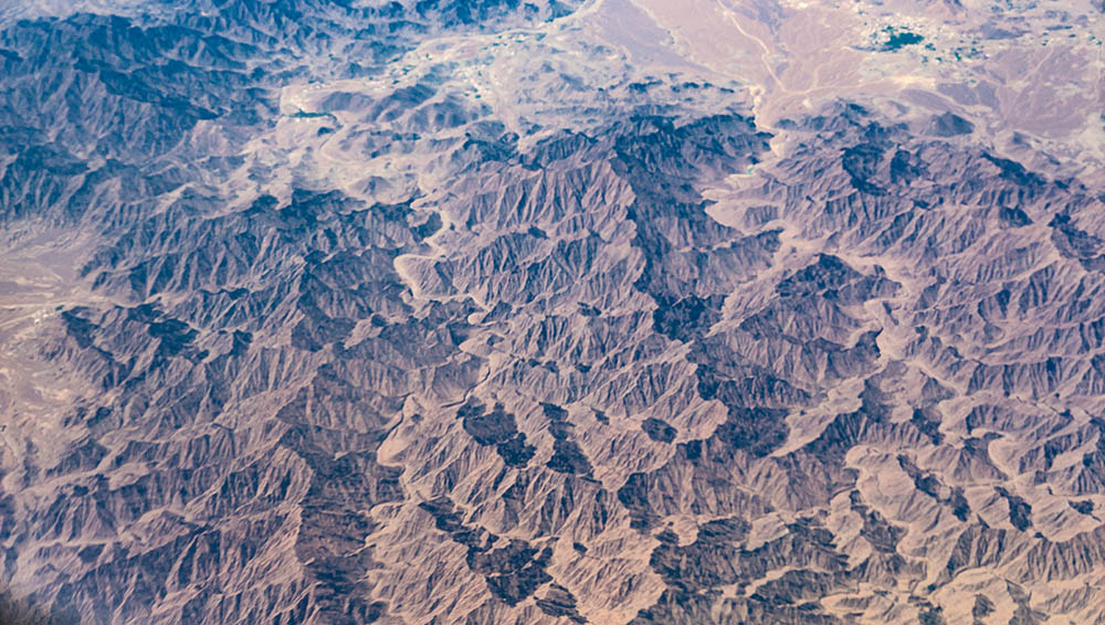 You can get great aerial photography landscapes from a commercial airliner