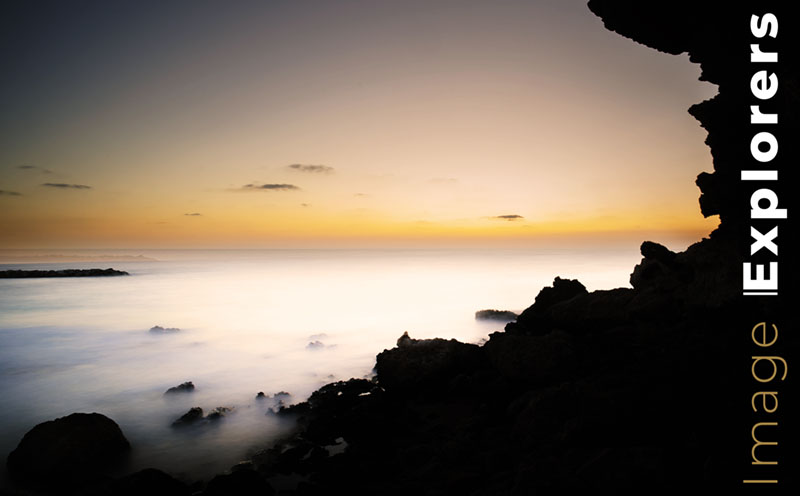 Use a silhouette to frame the sea landscape