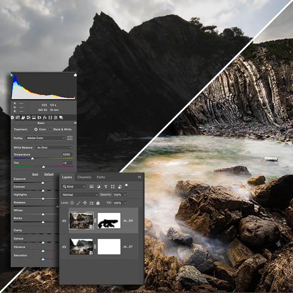 How to edit jurassic coast photographs