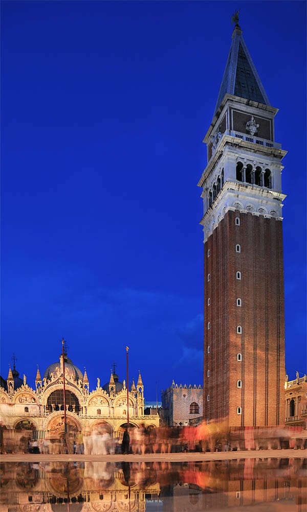 St Marks square venice reflections