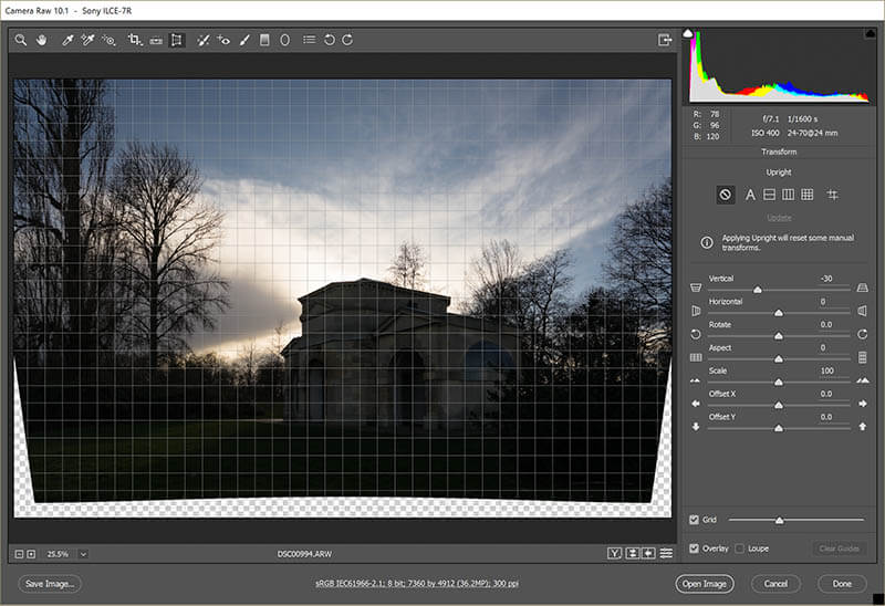 Straighten Image verticals