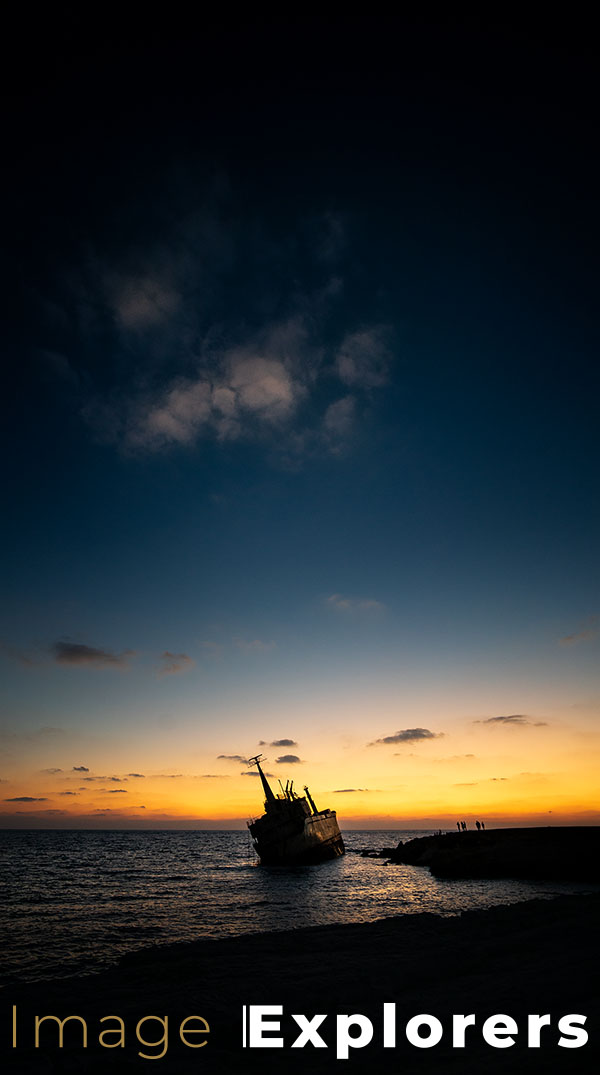 Darkened down image to create silhouette photo