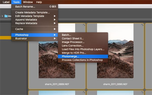 How to photograph a panorama - inside Photoshop