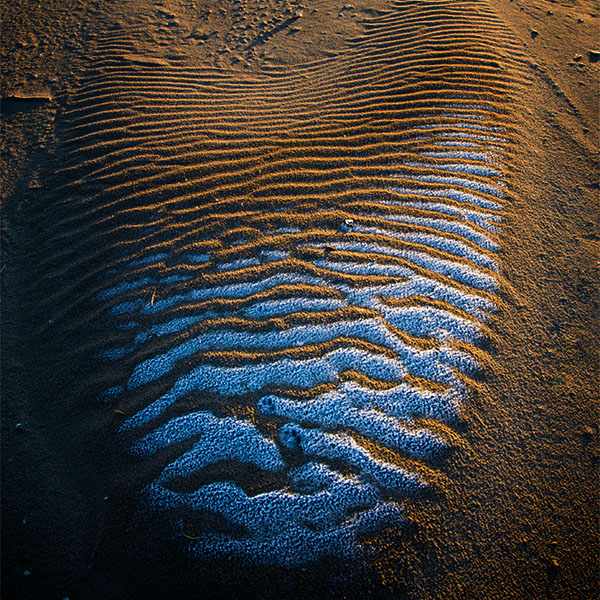 Wales snow in sand texture